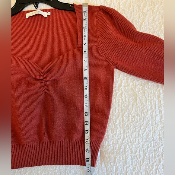ASTR the Label Sweetheart Neck Ruch Front Knit Top – Size XL - Picture 5 of 8